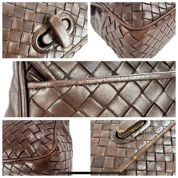 Auth. Bottega Veneta Vintage Intrecciato Leather Handbag - Picture 7 of 8